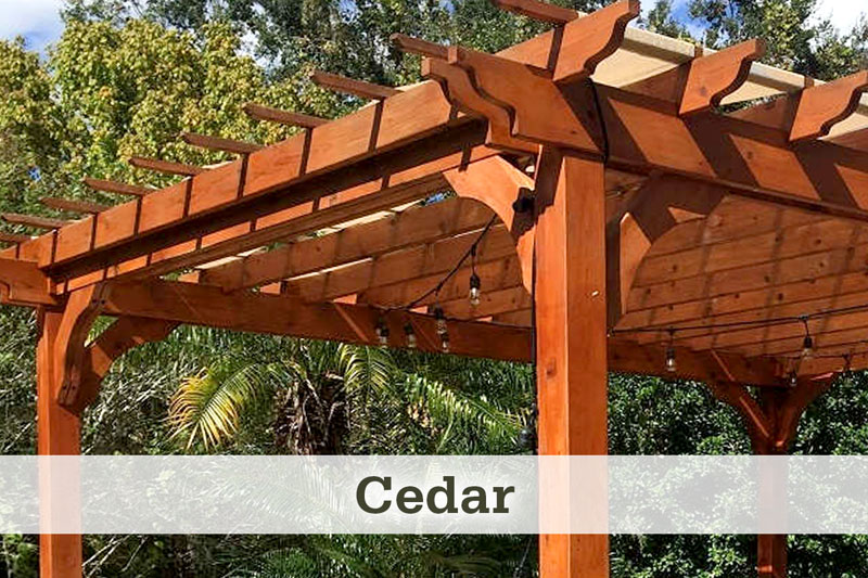 Cedar for Pergolas & Gazebos